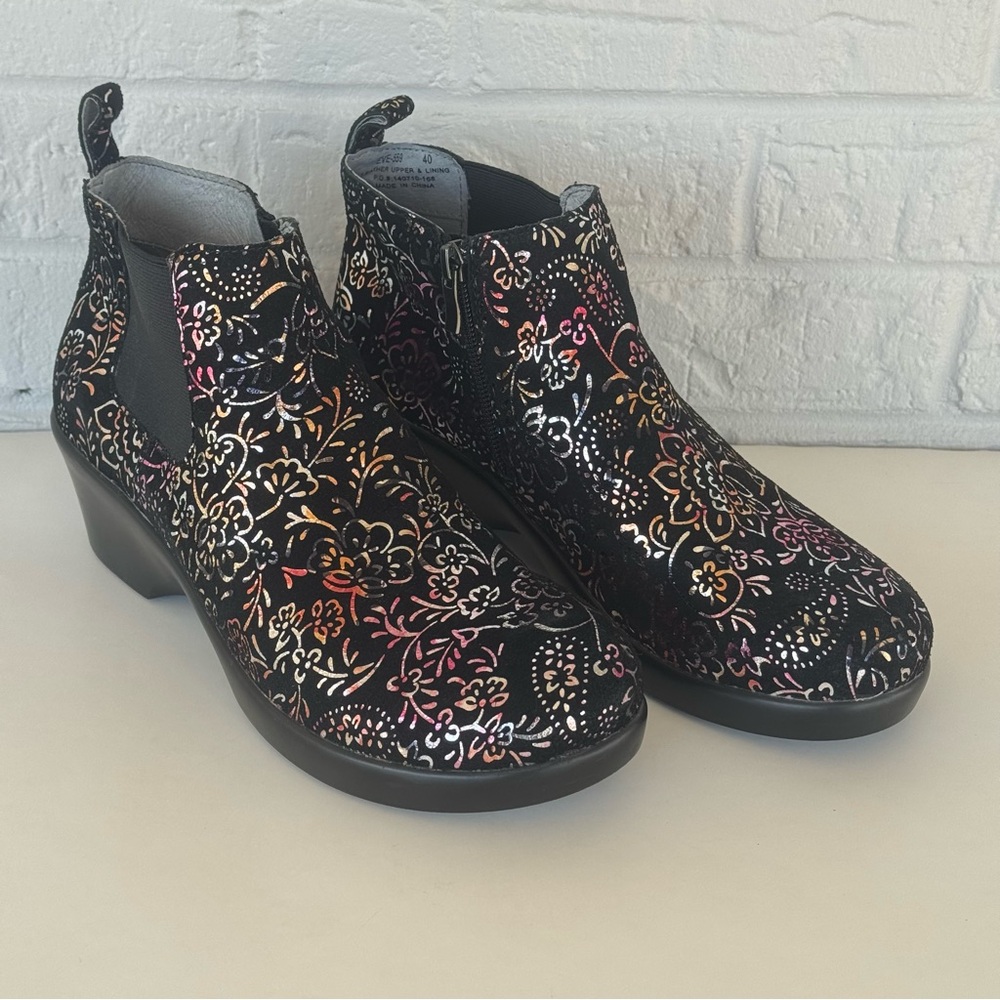 Alegria Ever Metal Sprigs Zip-Up Ankle Boots Women's 40 / 9.5 - Picture 3 of 14